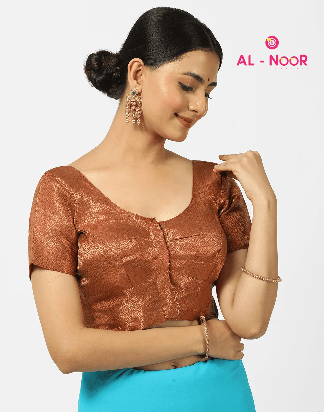 Brown Cotton Blouse
