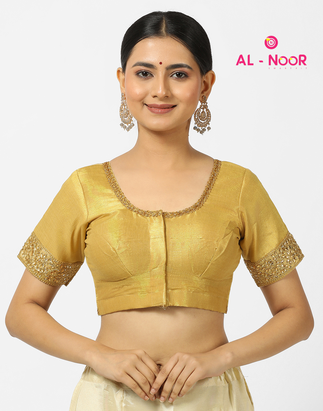 Golden Tissue Fancy Blouse